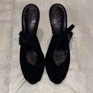 Tory Burch Black Mules